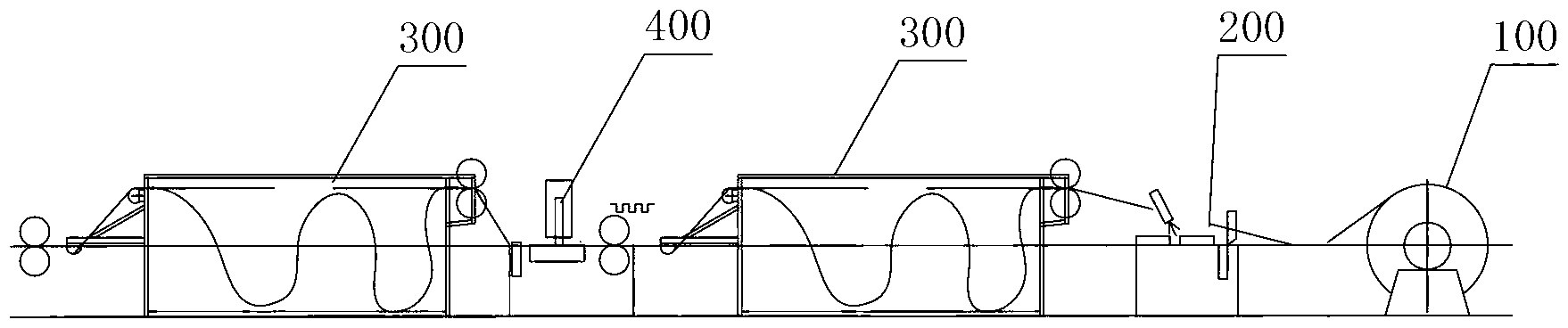 Automatic sectional material storage device