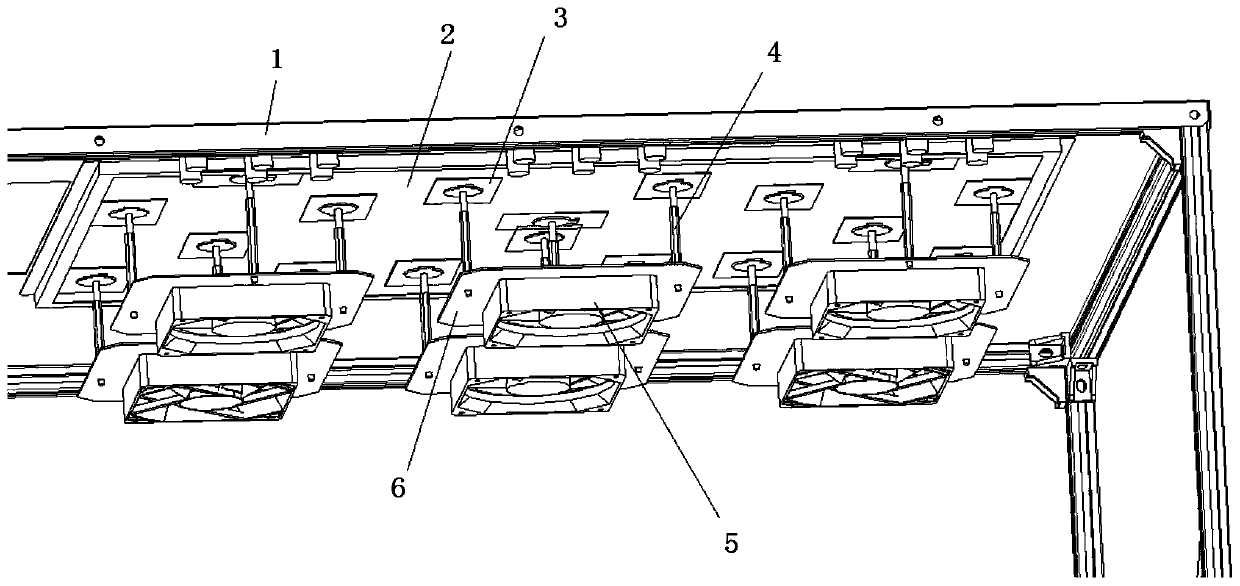 Multi-burner electromagnetic range fixing method and multi-burner electromagnetic range