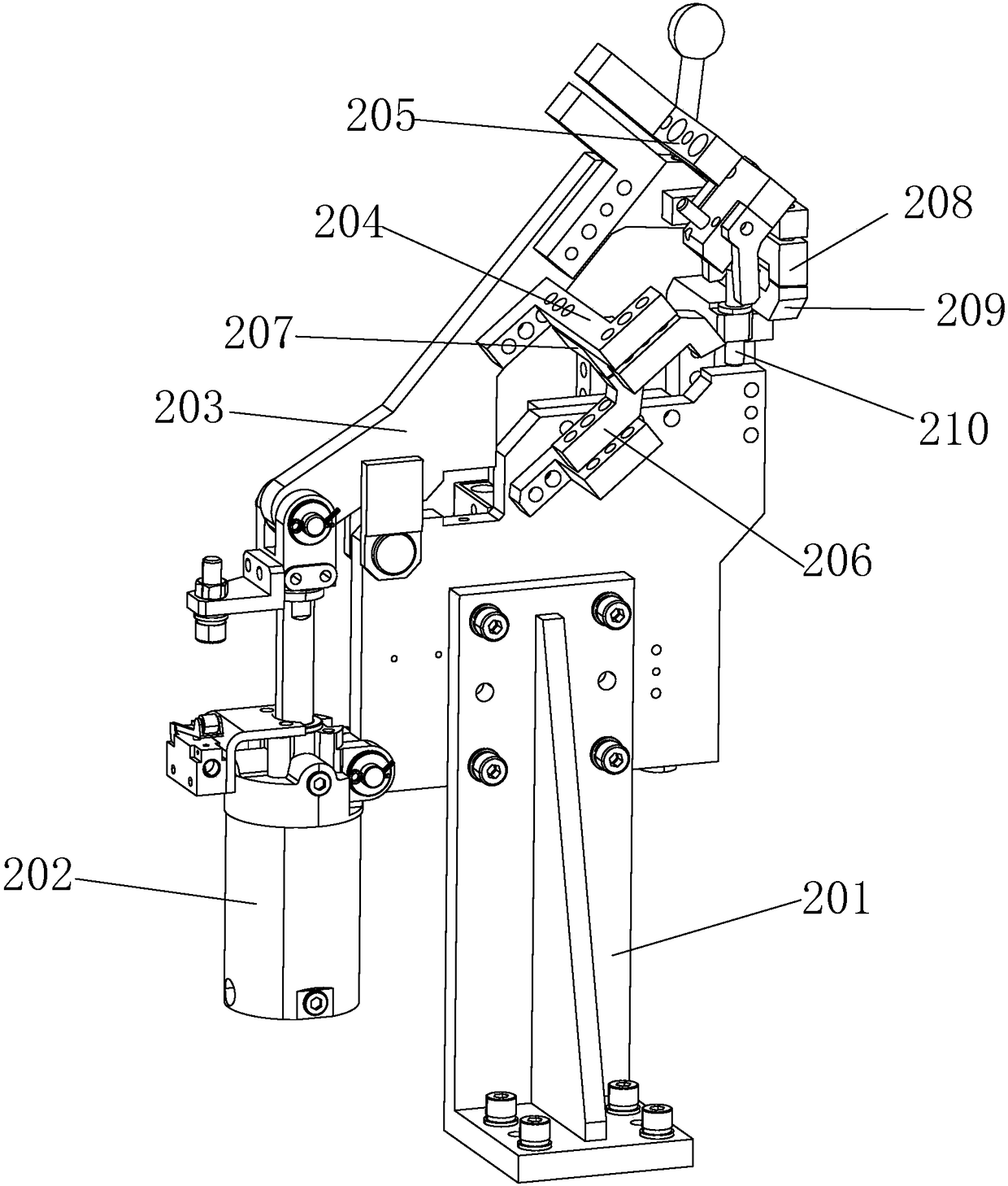 Automobile left and right side body inner plate front assembly clamp