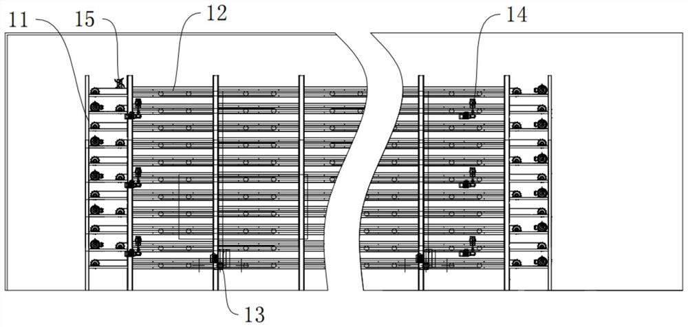 Withering room, white tea production line and white tea production process