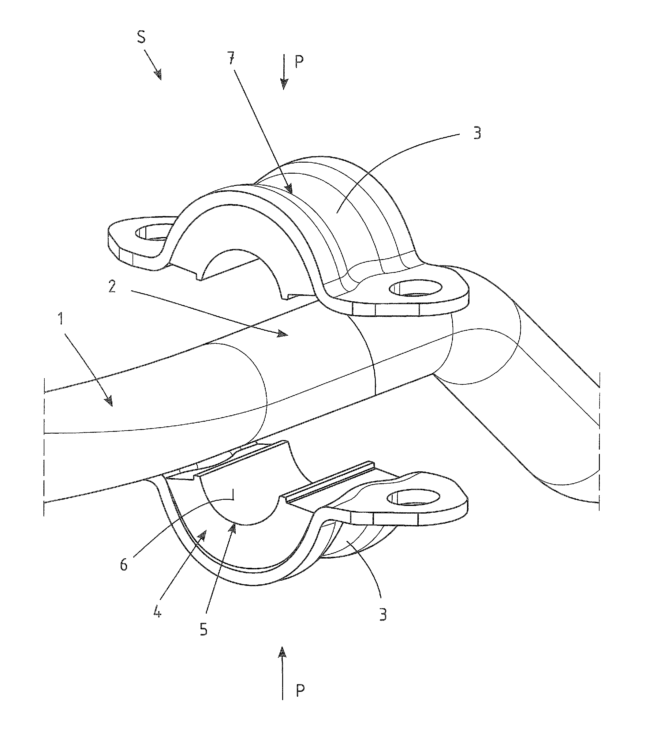 Method of producing a stabilizer with a stabilizer bearing