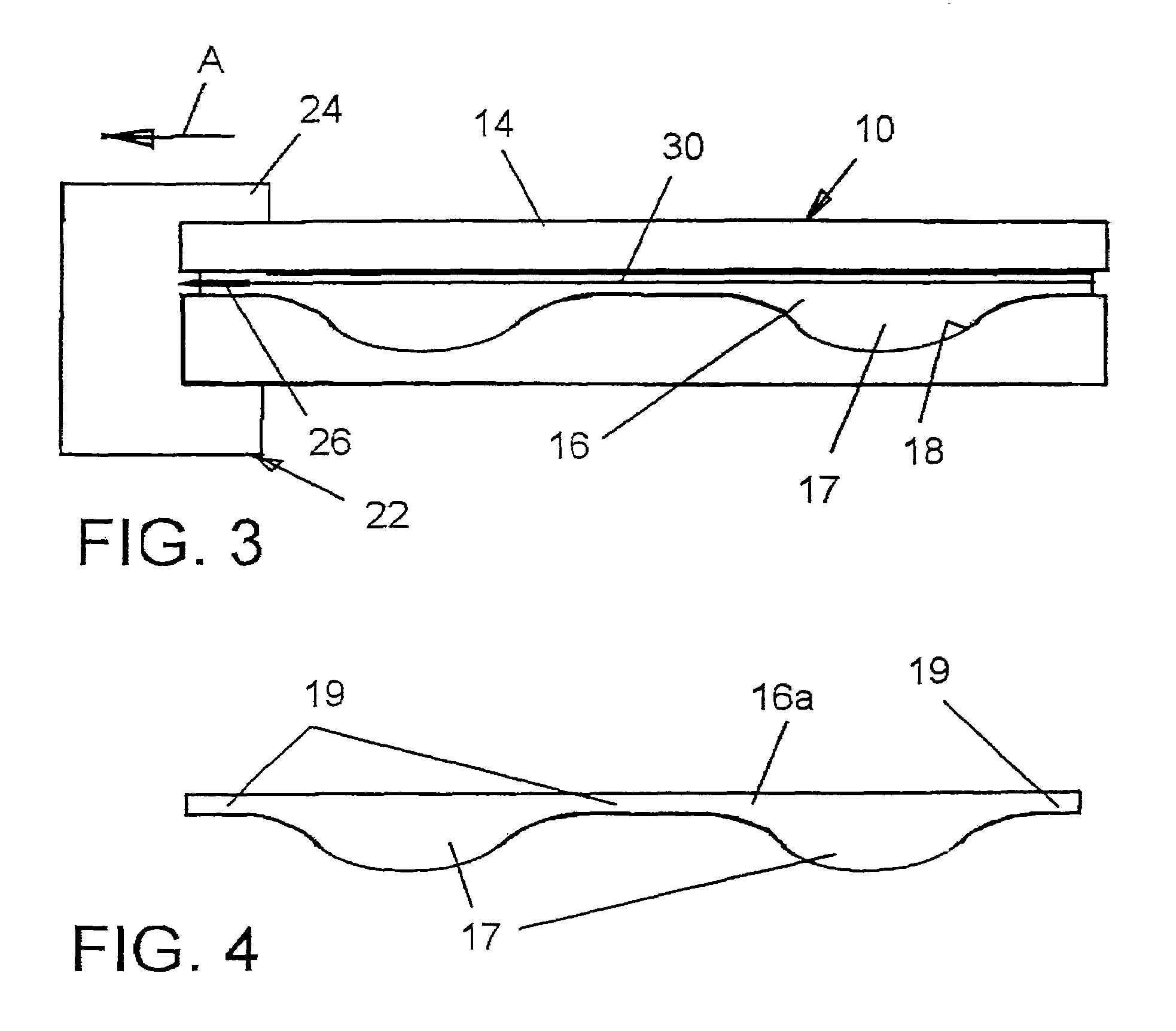 Breast pad construction for a garment