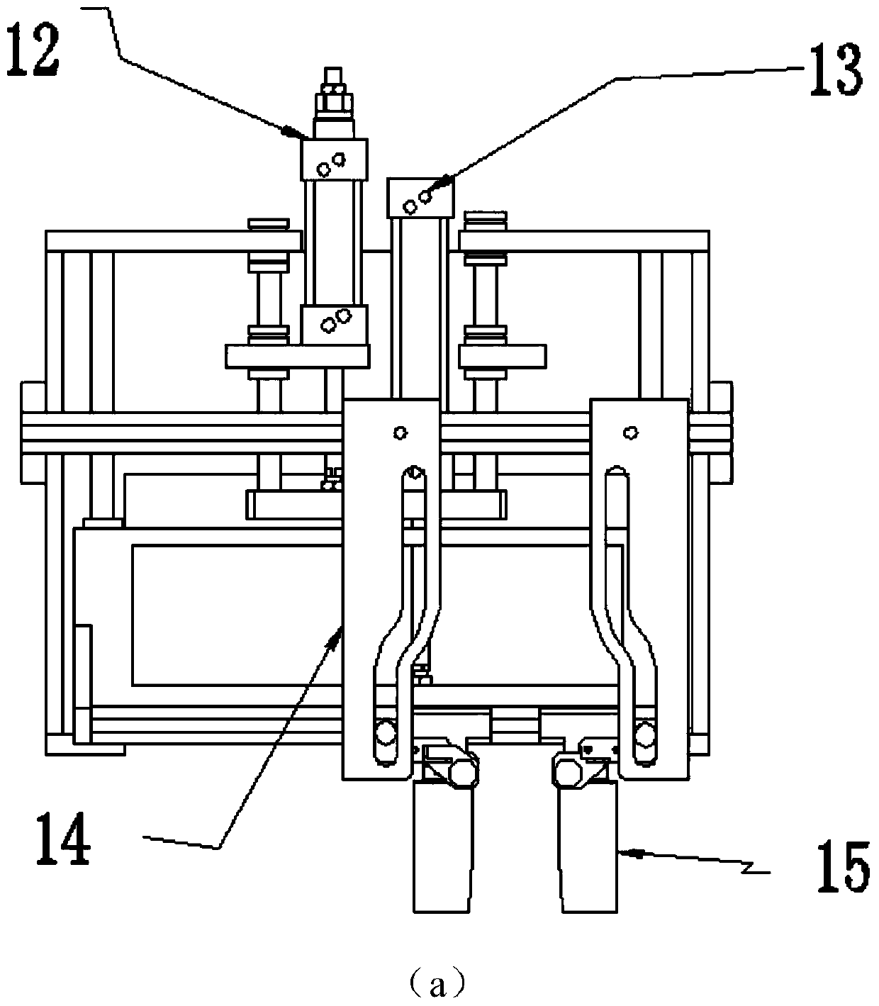 Online pocket preparing and packaging integrated full-automatic paper extraction middle pocket packaging machine