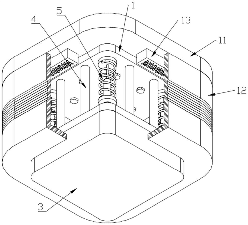 Bridge supporting damping support for constructional engineering