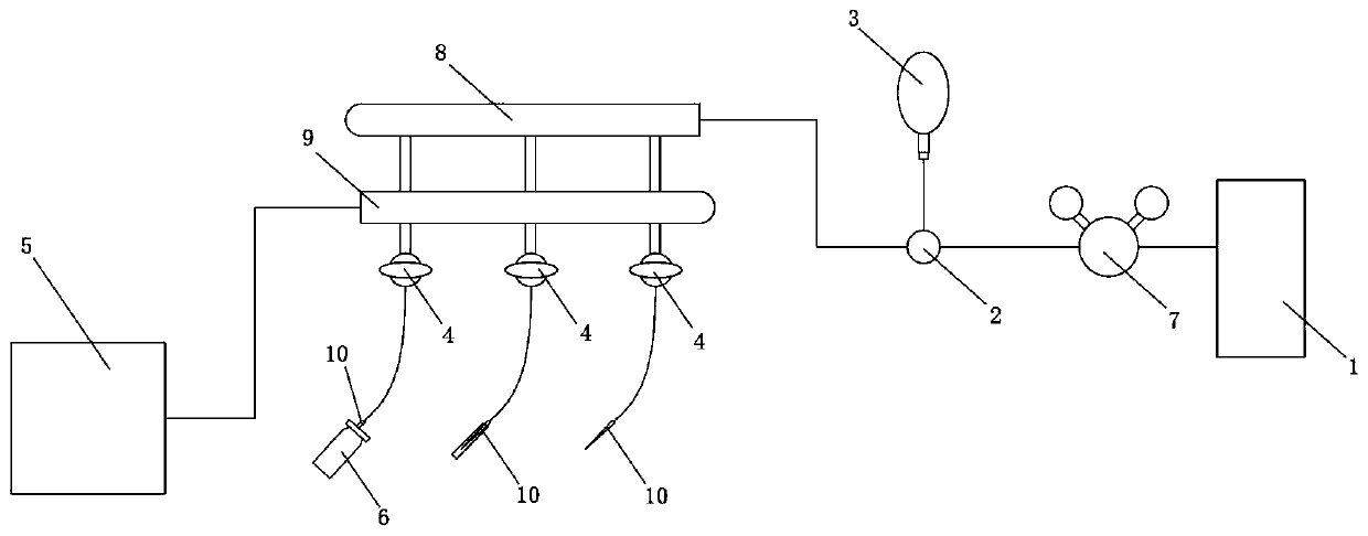 Preparation device for quantitative detection of dangerous gas, and configuration method of preparation device