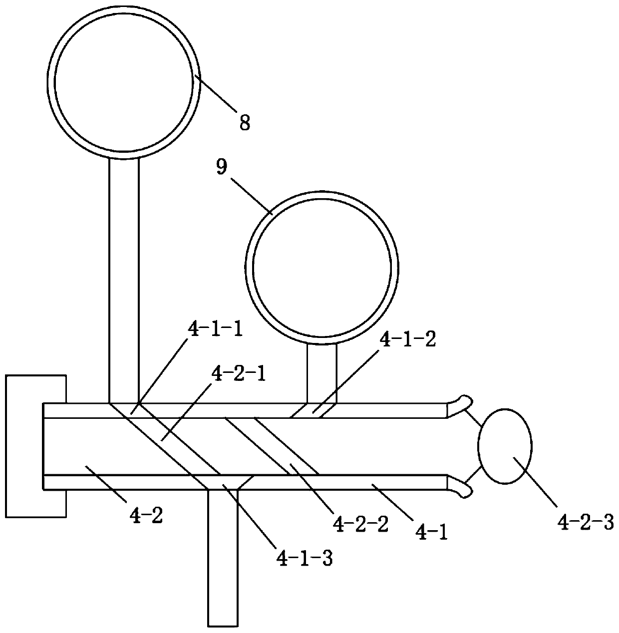 Preparation device for quantitative detection of dangerous gas, and configuration method of preparation device