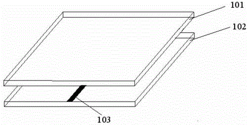 System for testing dielectric properties by using strip line testing method