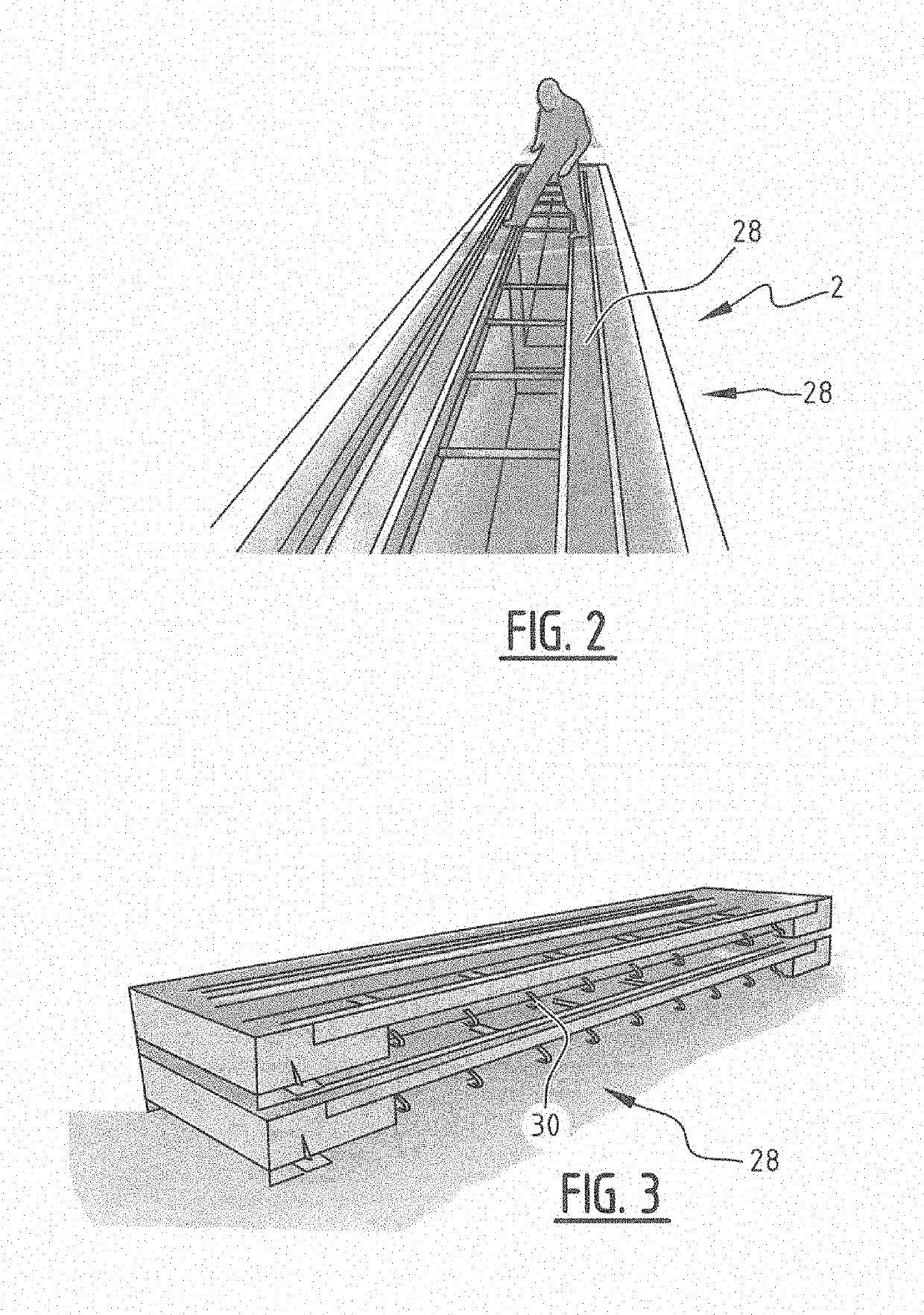 Modular Pit Structure for a Lifting System, Such Lifting System and Method for Building Such Pit Structure