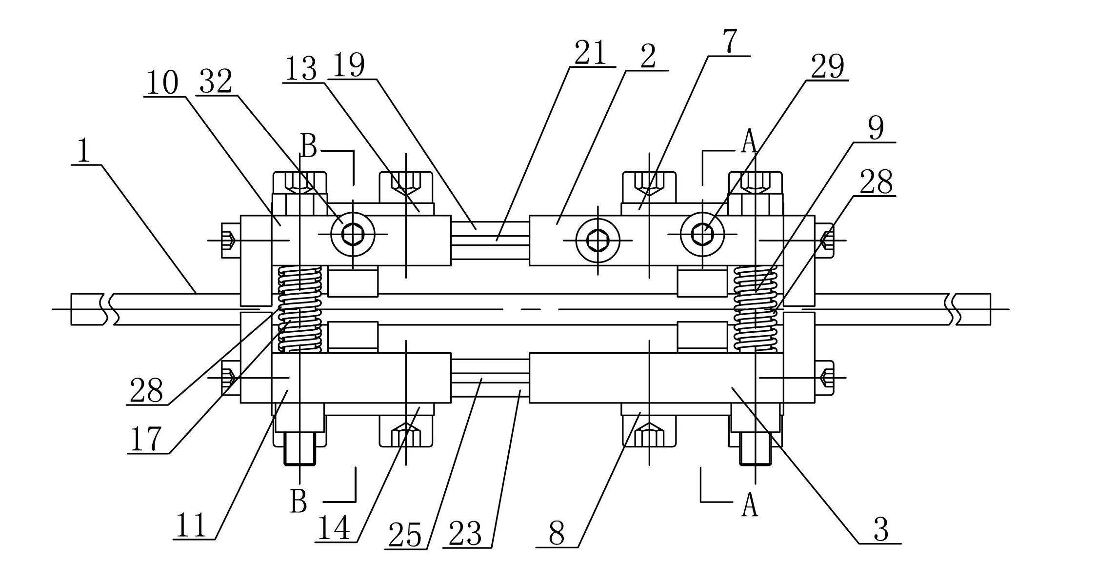 Passive clamping type piezoelectric actuator