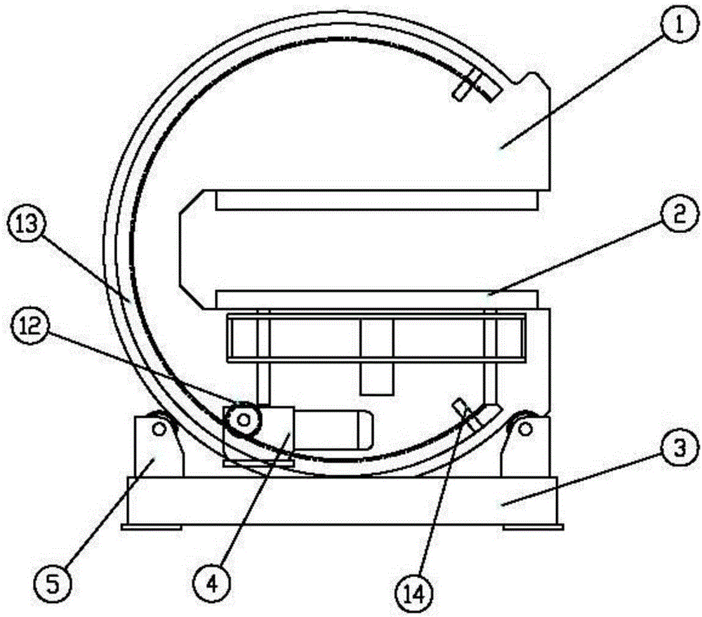 Overturning machine