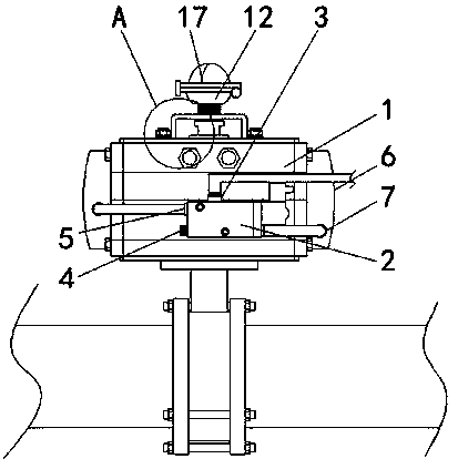 Pneumatic executer not influenced by loads