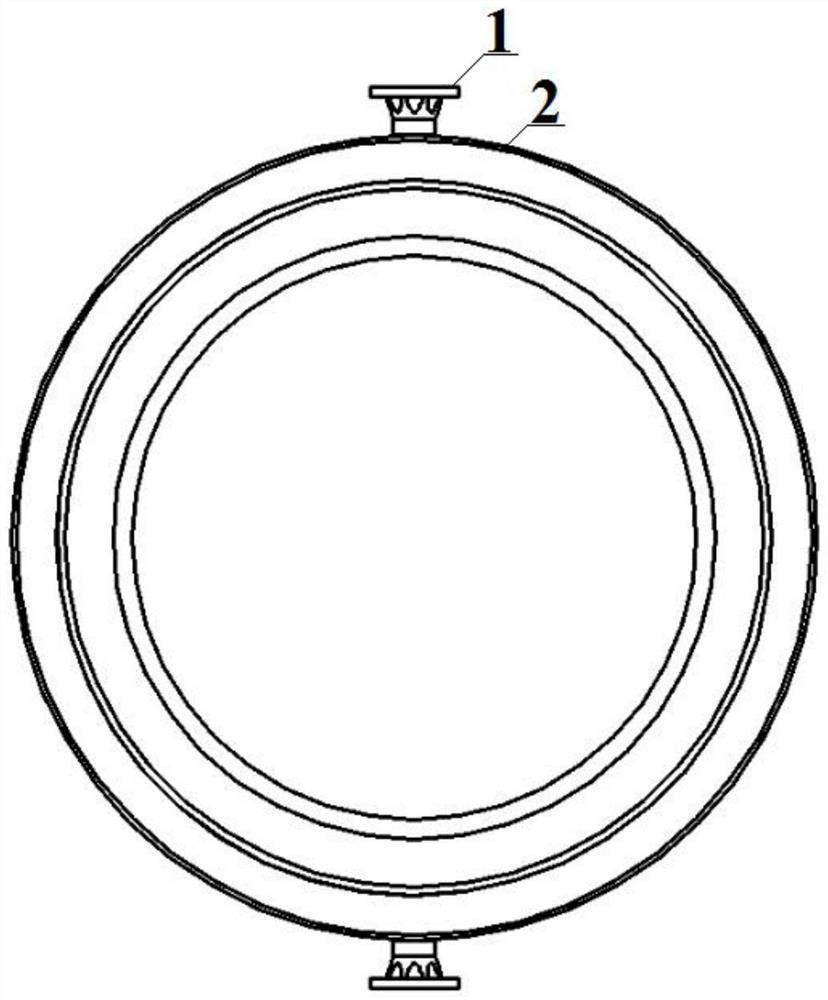 Mixing structure for liquid rocket engine