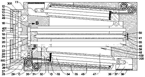 Portable foundation secondary supporting protection device for preventing collapse