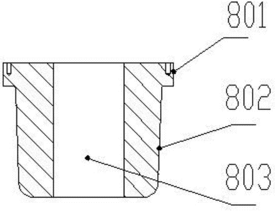 Forging die for large hinge beam and production process of large hinge beam