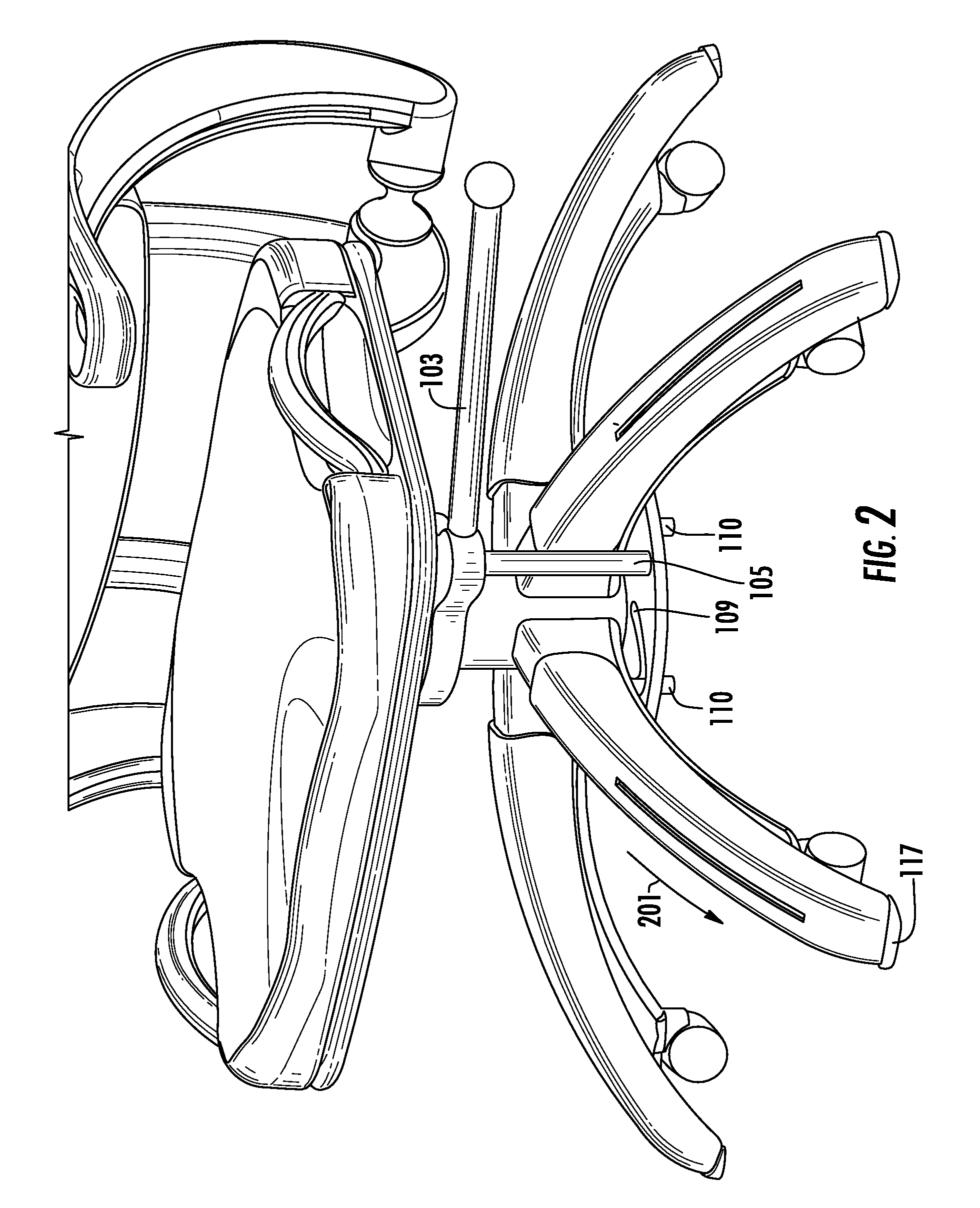 Mobile chair stop system