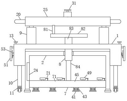 Road flatness surveying device for building construction