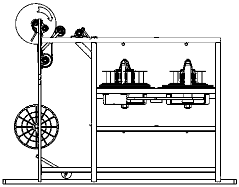 Textile thread dividing device for chemical fiber cloth