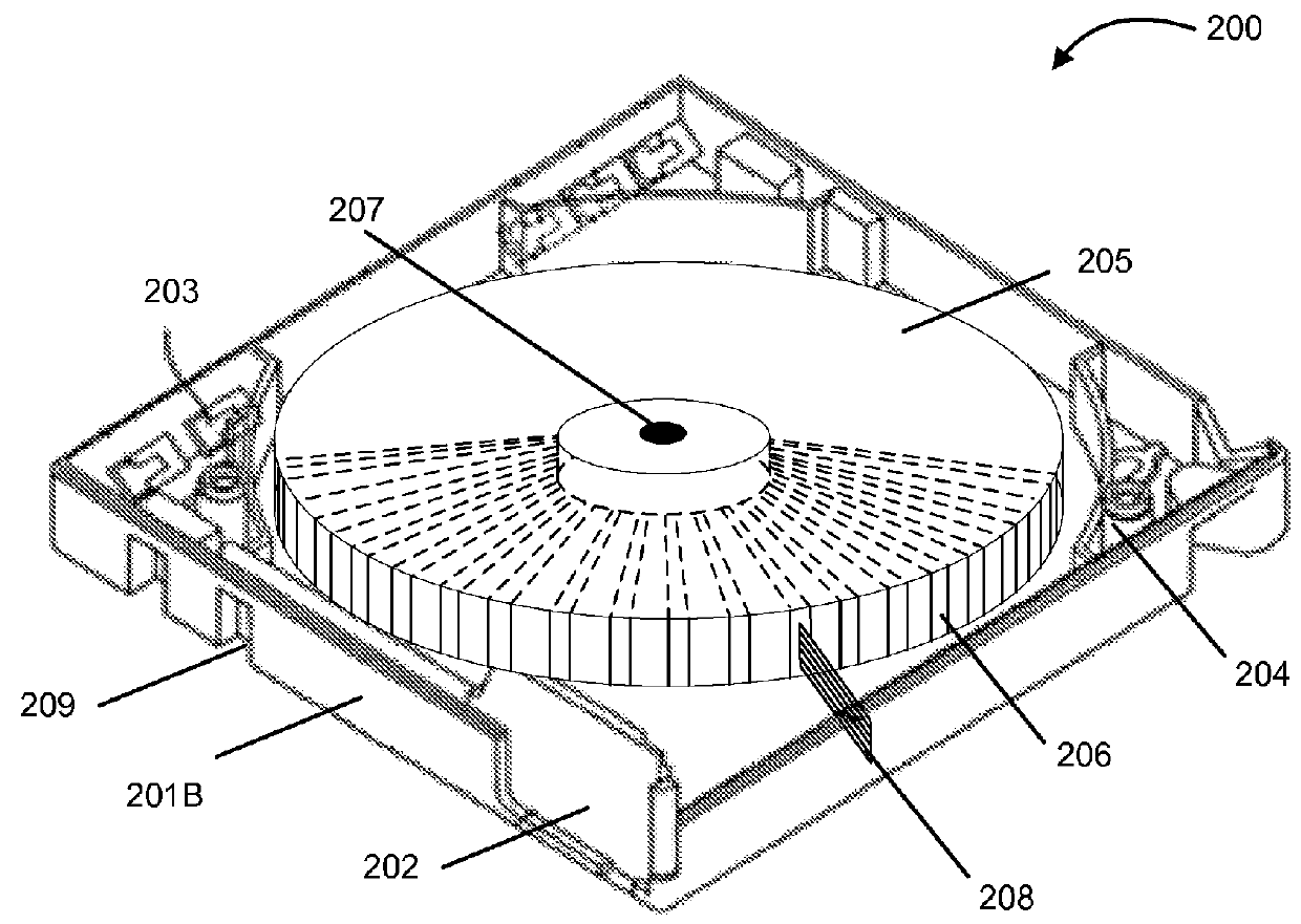 Biosample cartridge with radial slots for storing biosample carriers and using in automated data storage systems