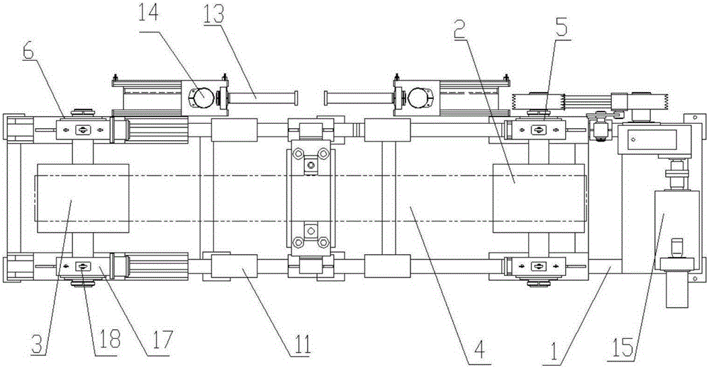 Conveyer belt energy saving property testing device and sample loading and unloading method