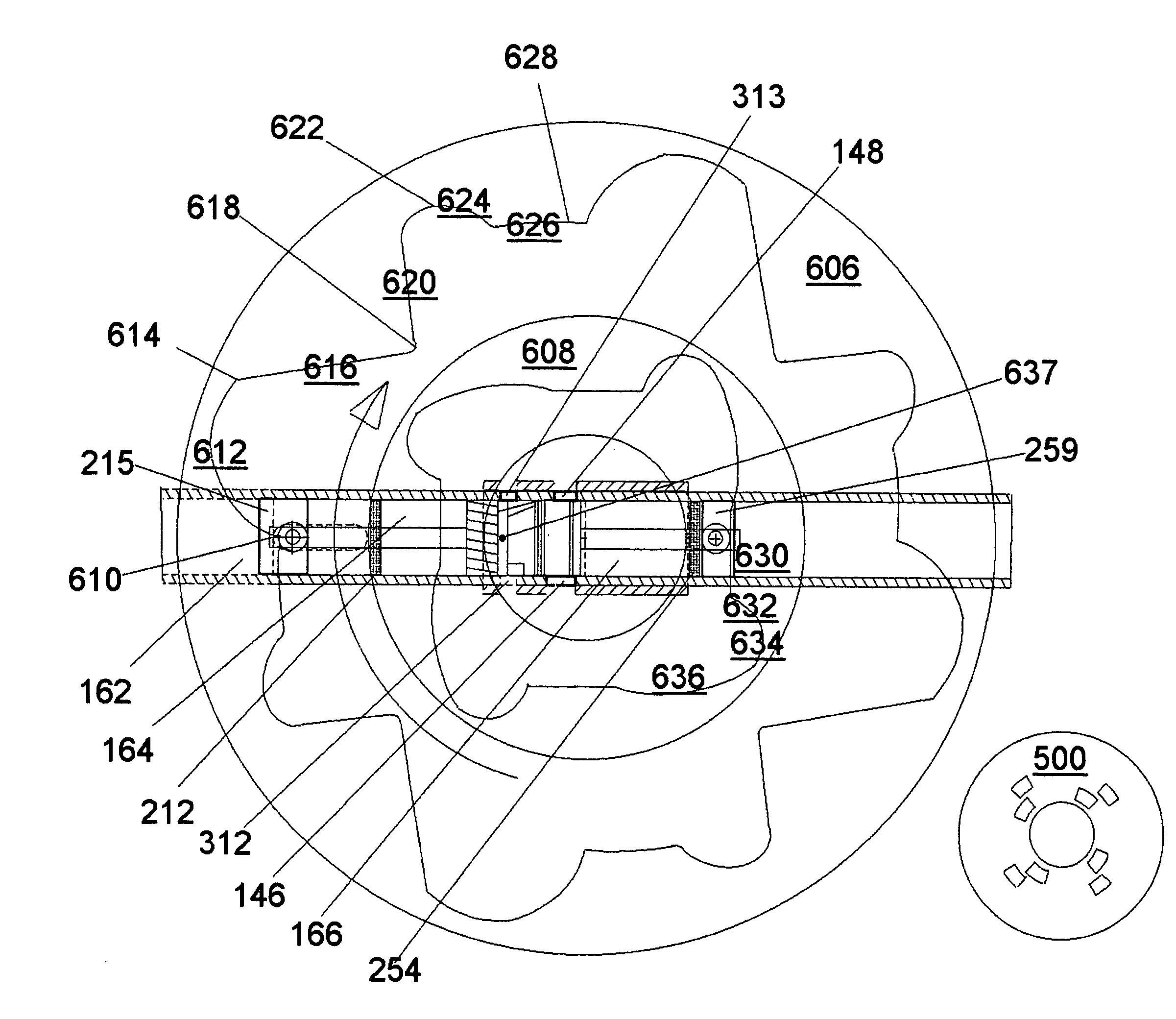 Low speed valveless horizontally opposed piston rotary internal combustion engine