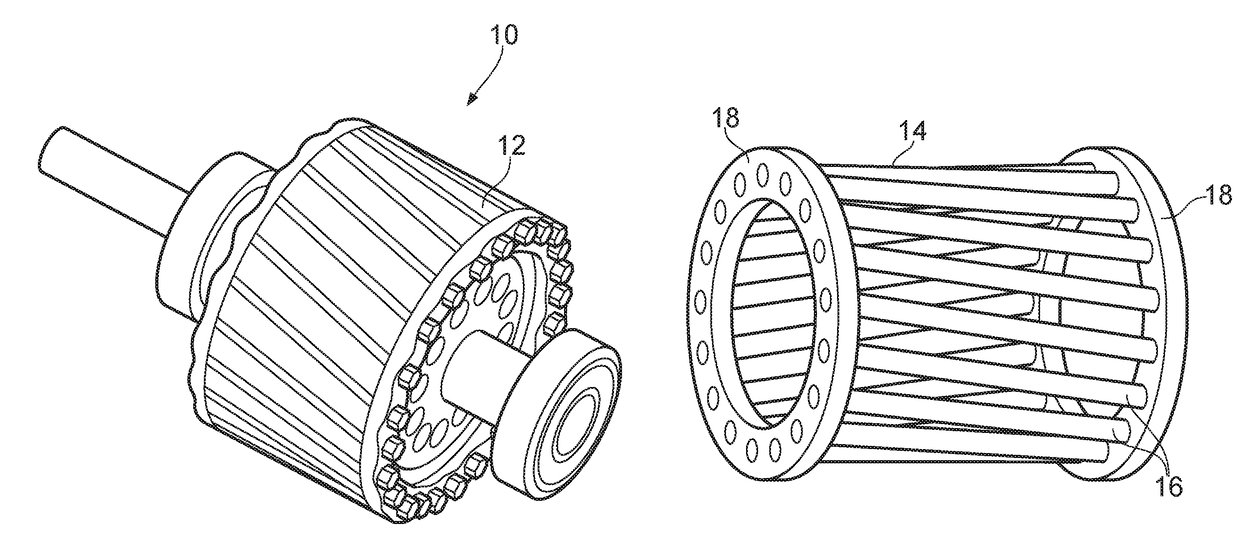 Induction motor rotor and a method of manufacturing the same