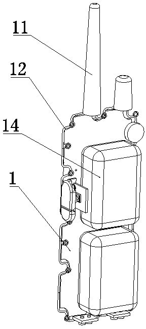 Personnel scheduling communication location terminal and method based on 2.4G RFID, UWB and LoRa