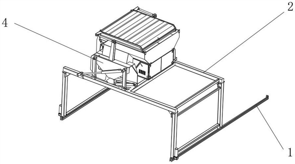 Truss type garbage compression station