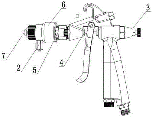 Double-head pneumatic spray gun testing method