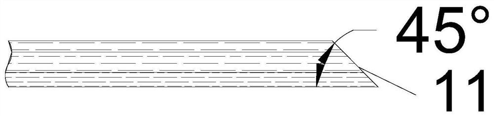 Edge sealing method of impregnated veneer veneer