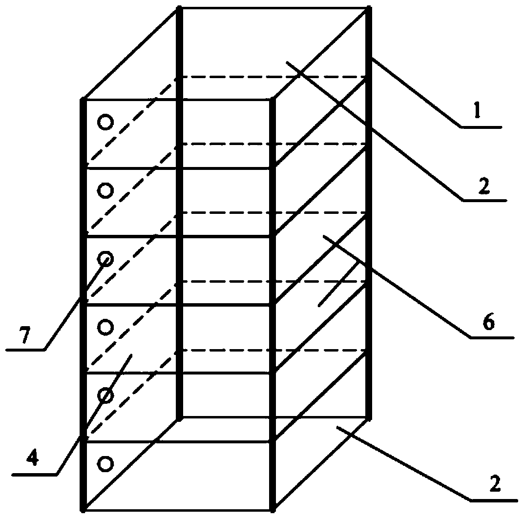 Vertical stratification water sample synchronous sampling device and sampling method thereof