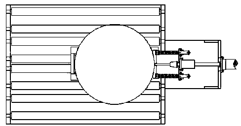 Automatic online drilling device for rim