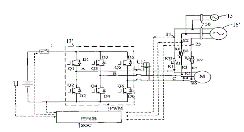 Electric automobile and charging control system thereof