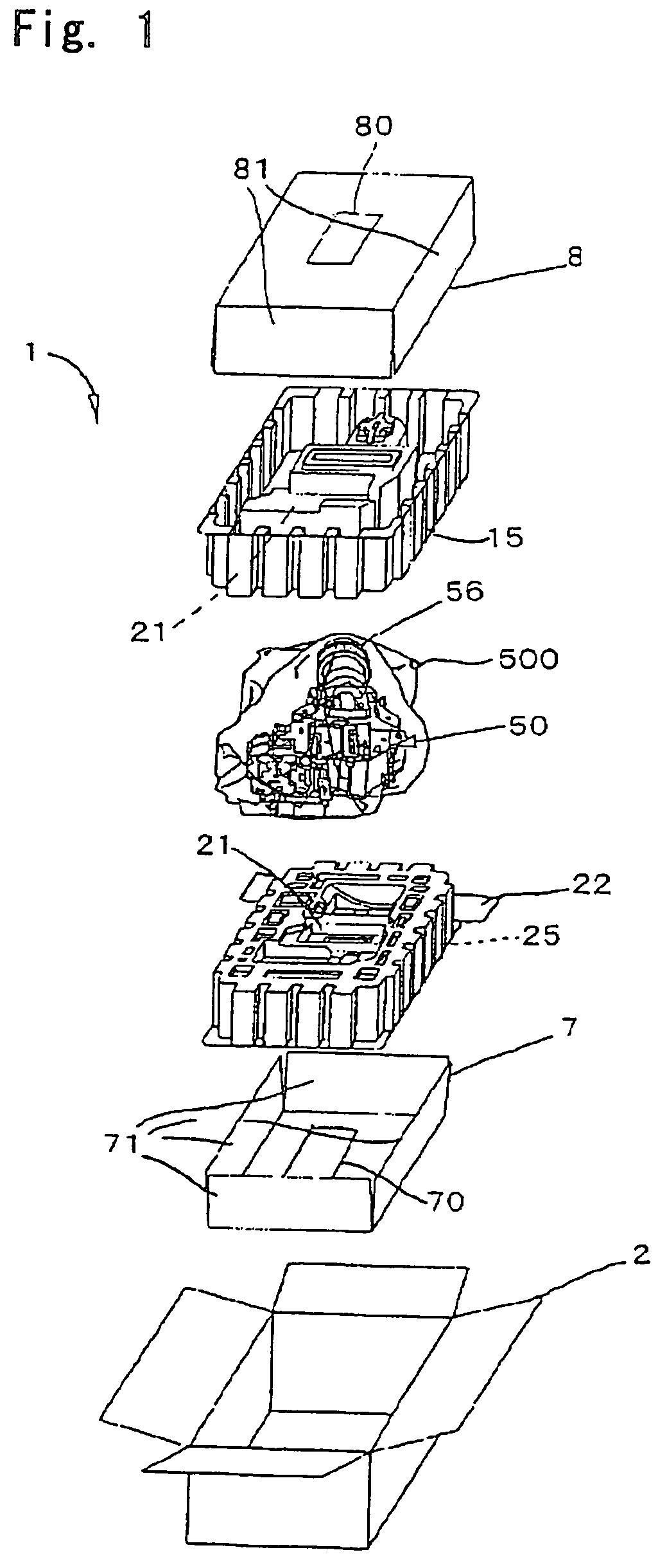 Cushioning material for packaging and packaging matter