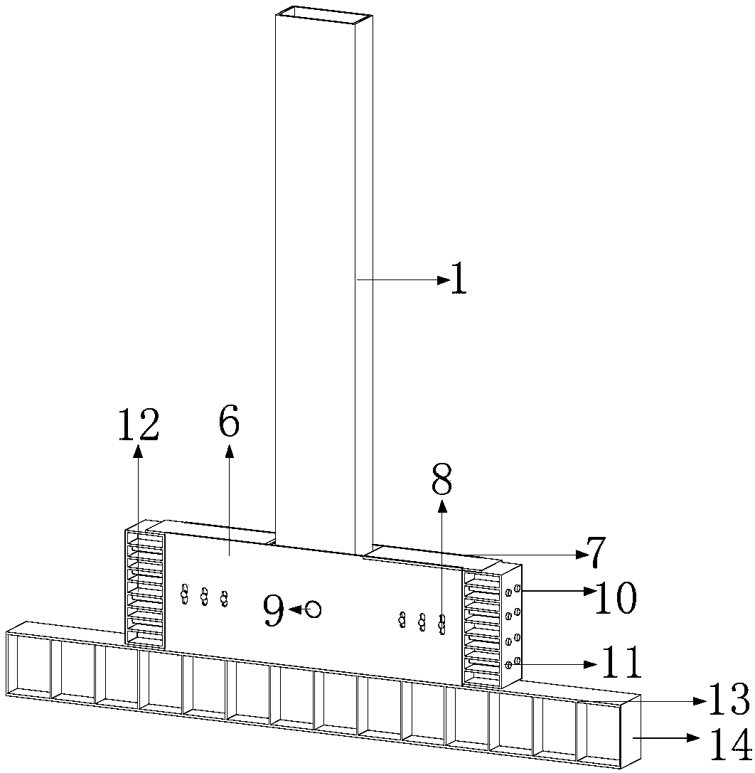 Fabricated steel structural self-restoring energy consuming supporting device