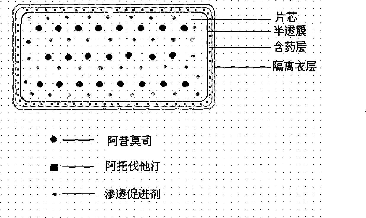 Osmotic pump controlled release preparation composition and preparation thereof