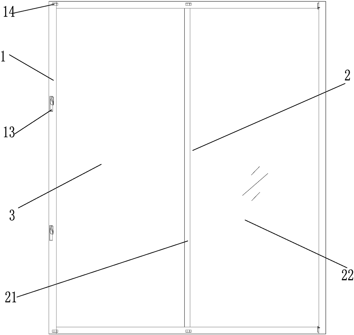 Horizontal-moving sealed sliding door and window