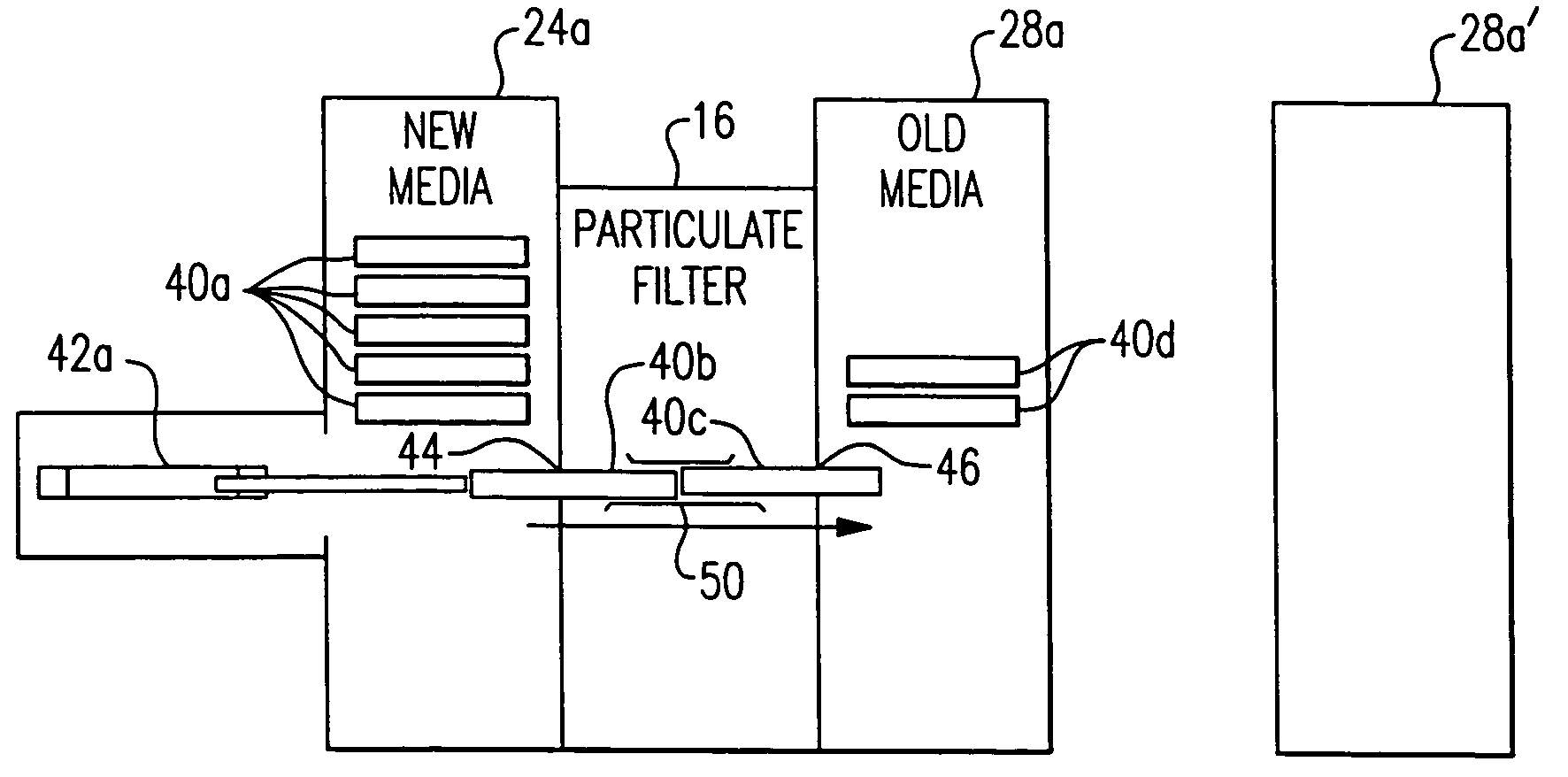 Filter system with automatic media refresh