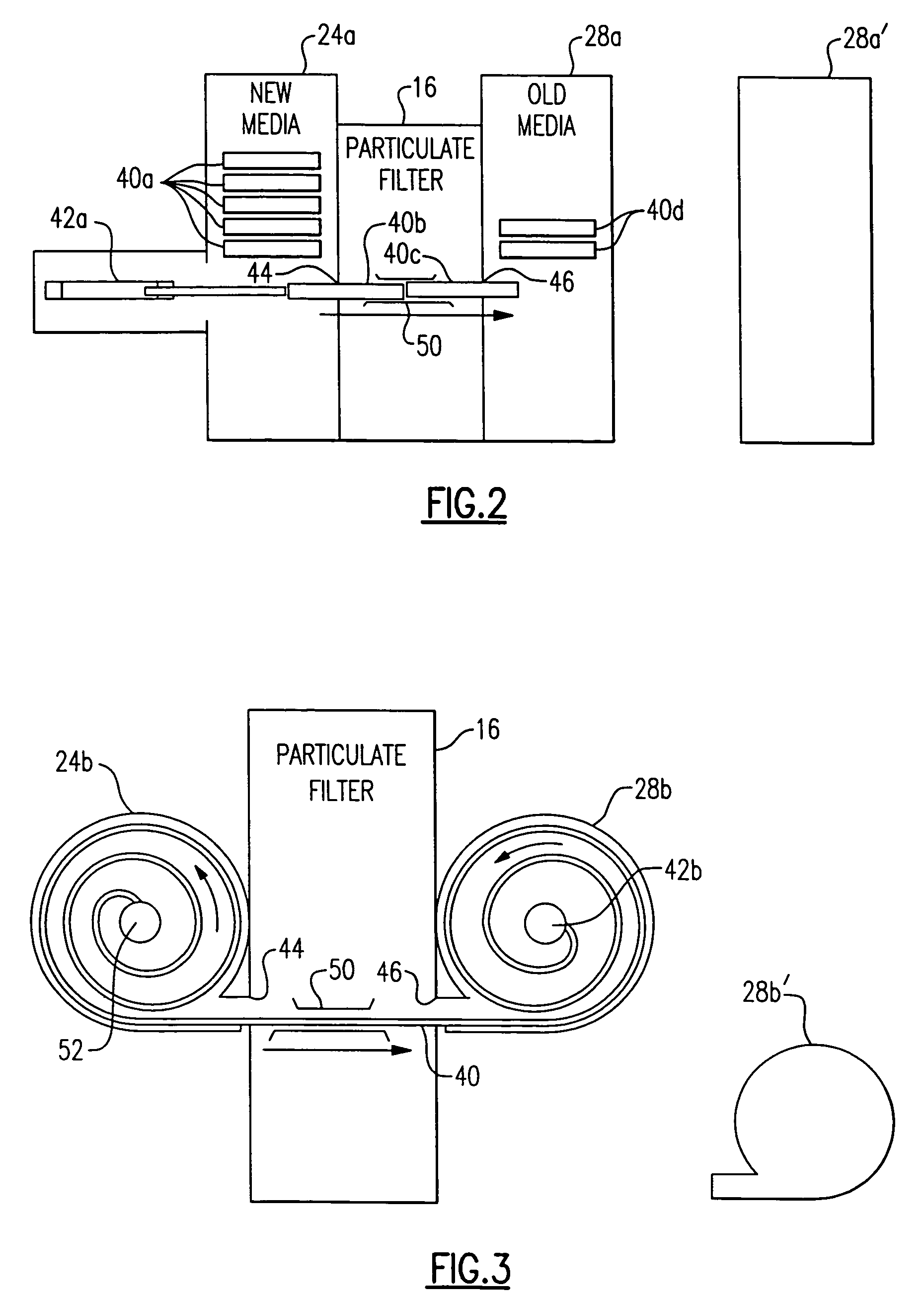 Filter system with automatic media refresh