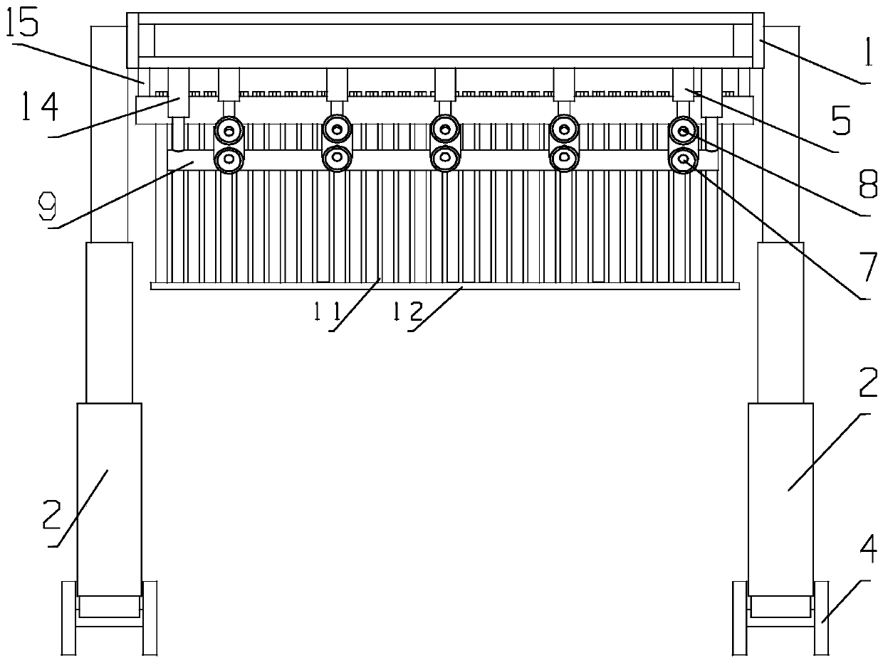 Greenhouse top film cleaning machine