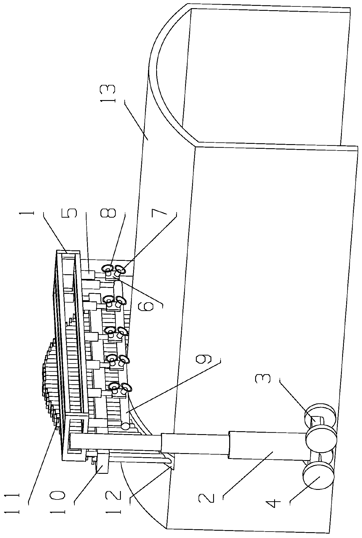 Greenhouse top film cleaning machine