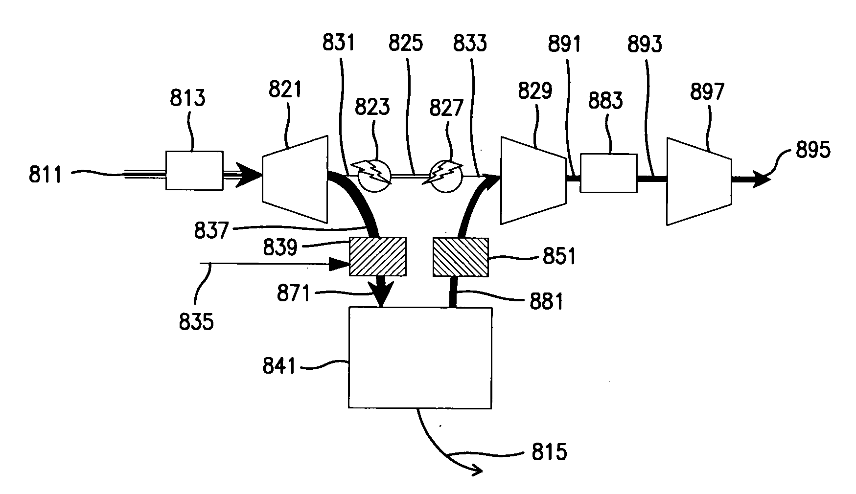 Removal of a target gas from a mixture of gases by swing adsorption with use of a turboexpander