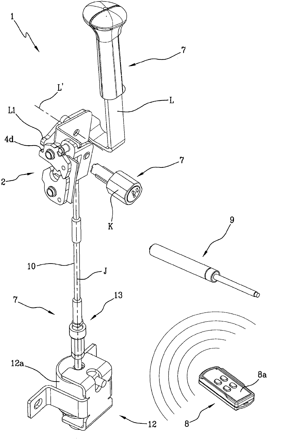 Assisted movement device for door of vehicle