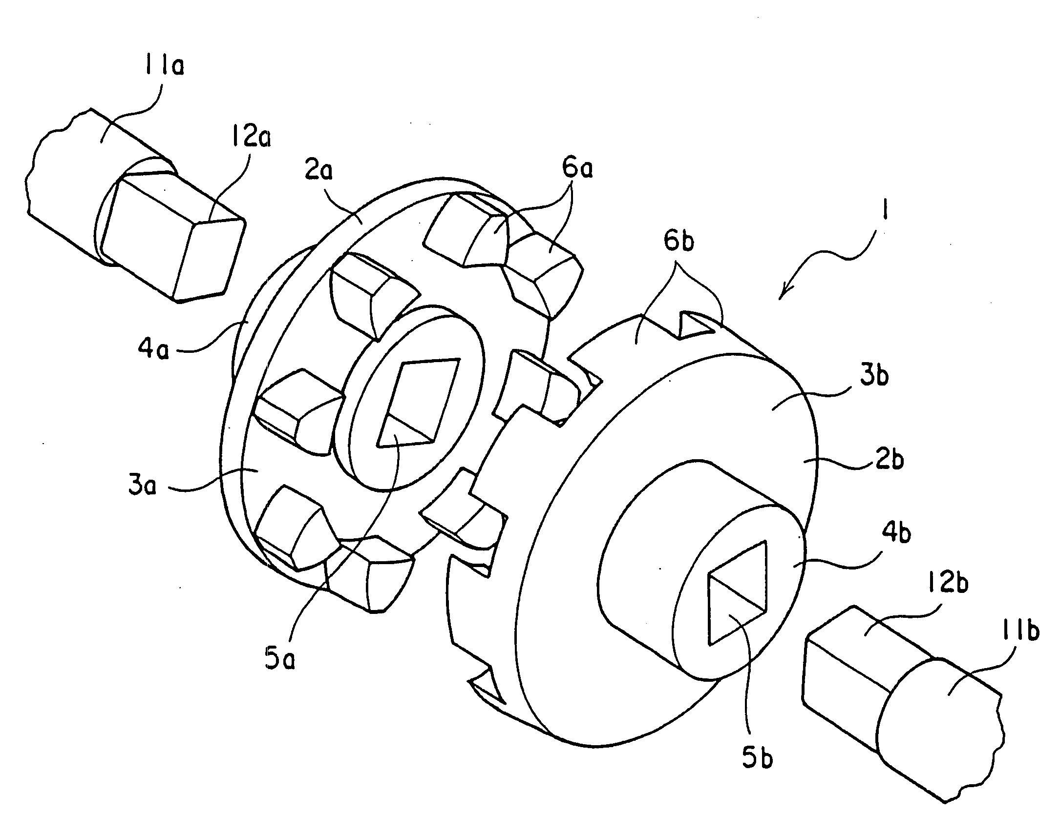 Rotary shaft coupling