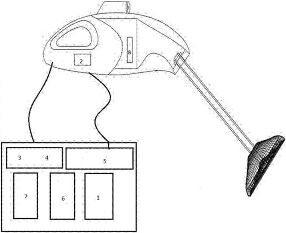 Portable multifunctional automobile micro-water cleaning and inflating device