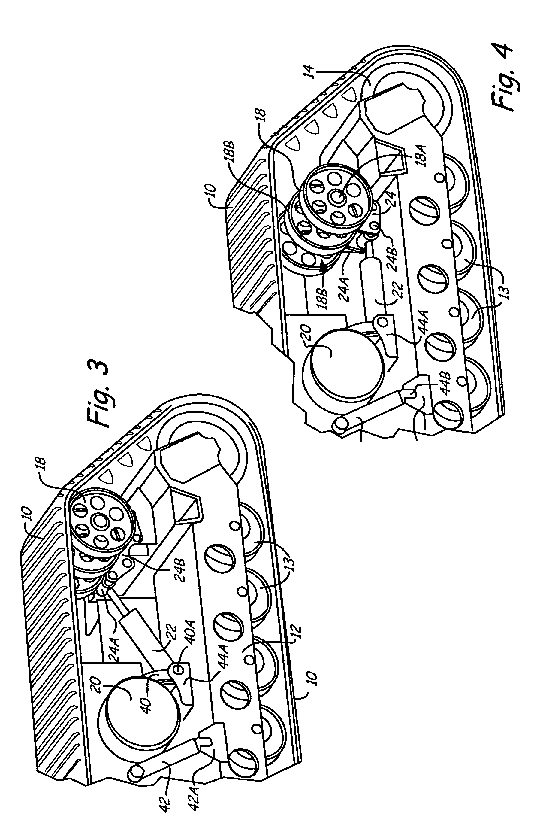 Collapsible track undercarriage for installation and tensioning