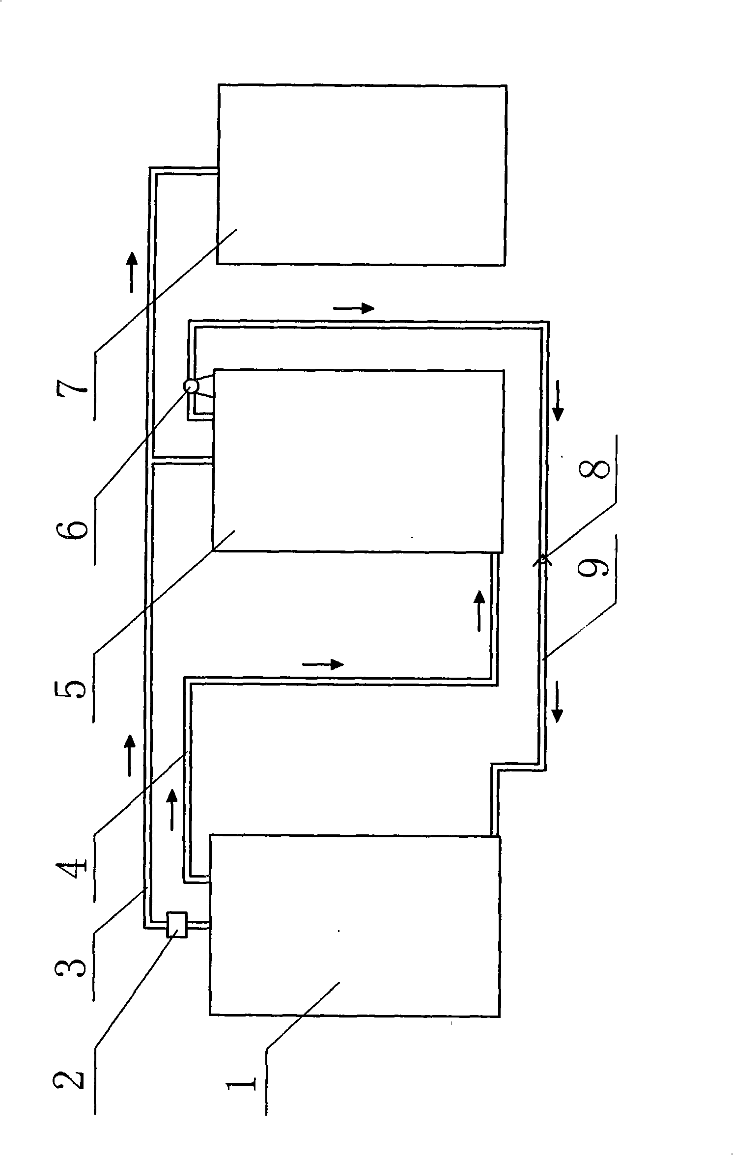 Firedamp biphasic anaerobic fermentation gas stirring system