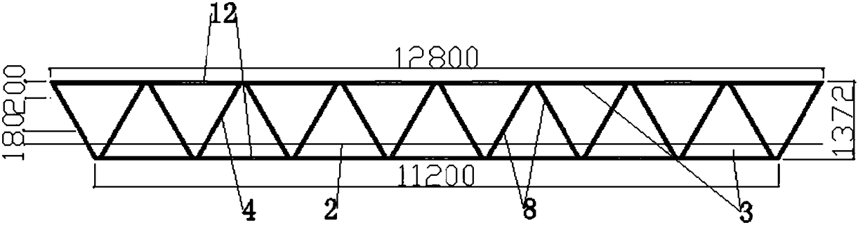 Truss bridge system for truss-rope composite structure