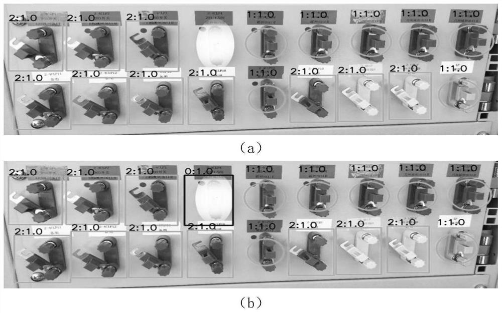 Intelligent substation relay protection hard pressing plate checking method based on target detection model