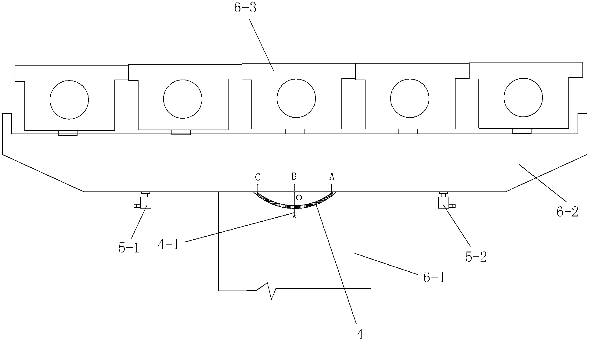 Control system for integrated synchronous jacking of cut pier and control method