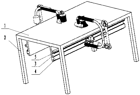 Self-cleaning dining table